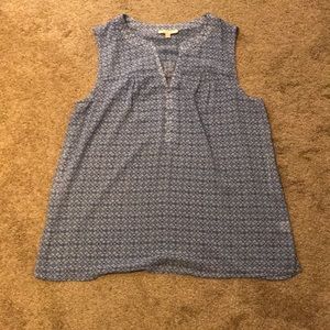 Blue Print Tank Top